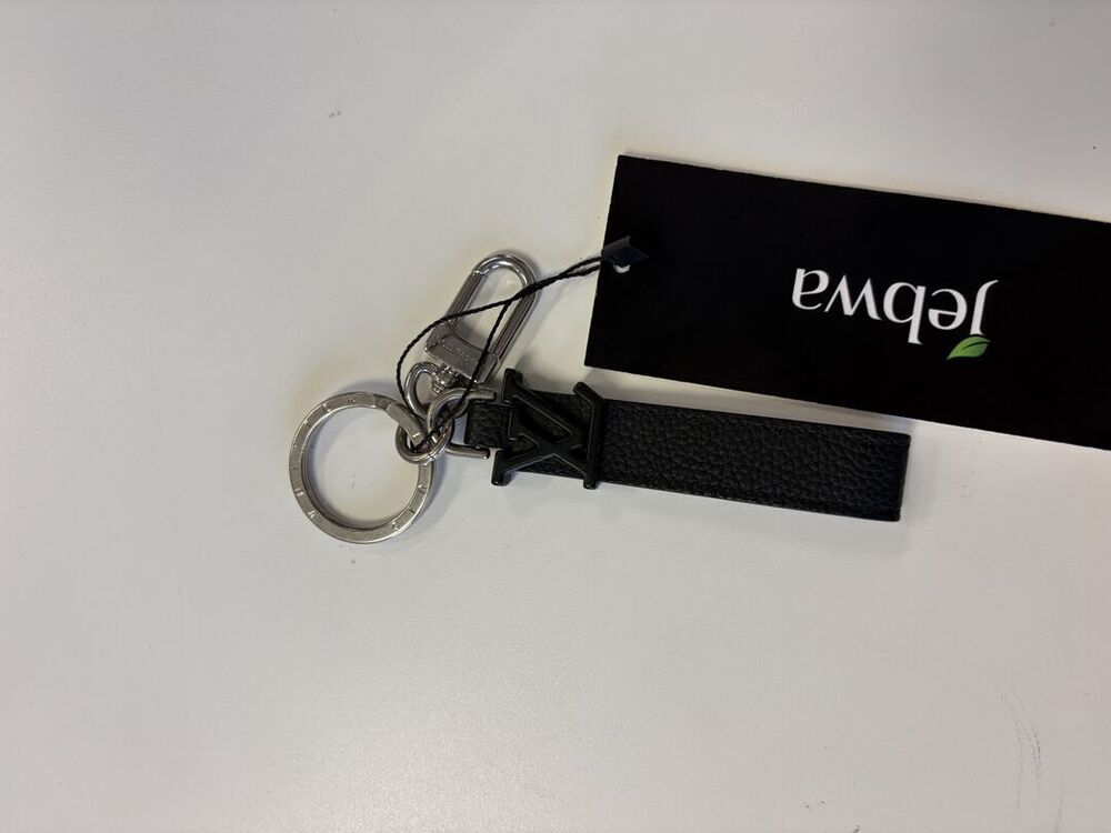 Louis Vuitton Black Leather LV Key Holder Bag Charm